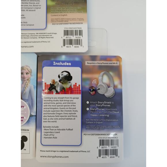 StoryPhones 3 PACK NEW Story Shields Disc Disney Headphones Storytelling SEALED - Picture 8 of 8